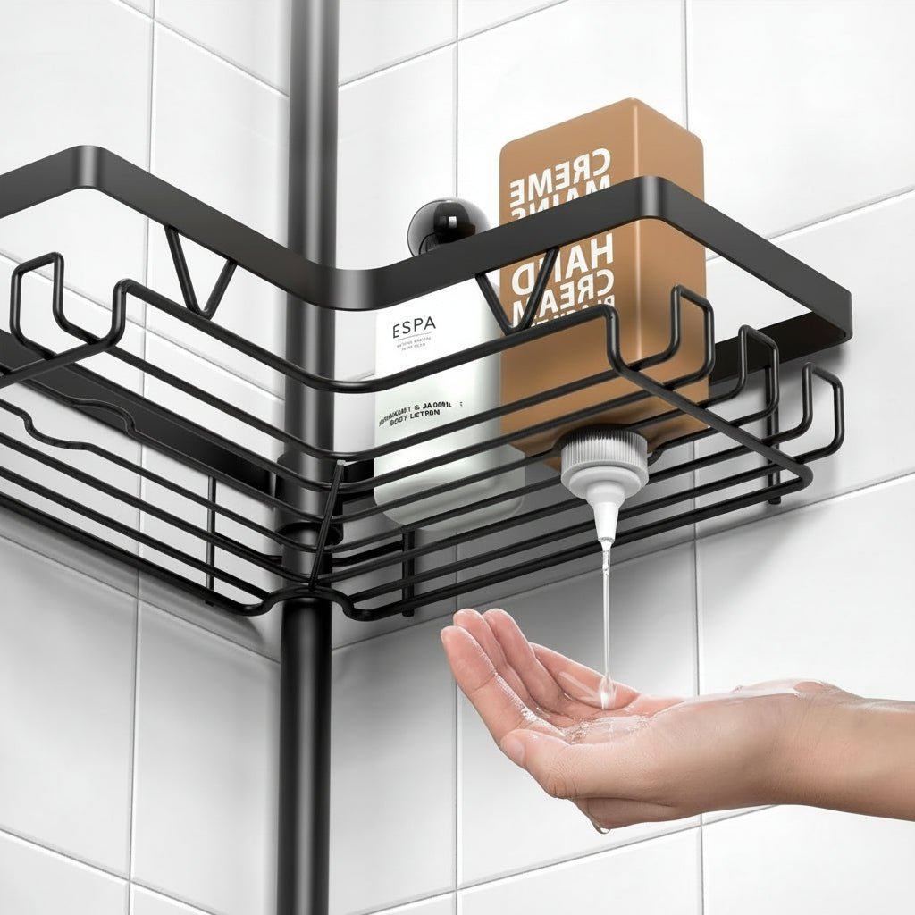 Kegii Adjustable Telescopic Shower Shelf - 4 Levels, Rust-Resistant 304 Stainless Steel 5