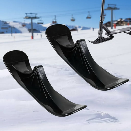 Kids Snow Scooter Sled Ski Board Set - Easy Transformation for Winter Fun 0