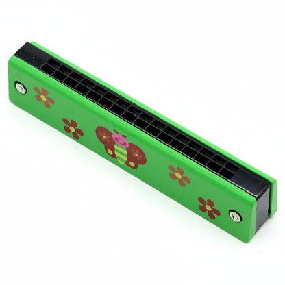 Kids Wooden Harmonica - Musical Instrument for Early Education and Fun 12