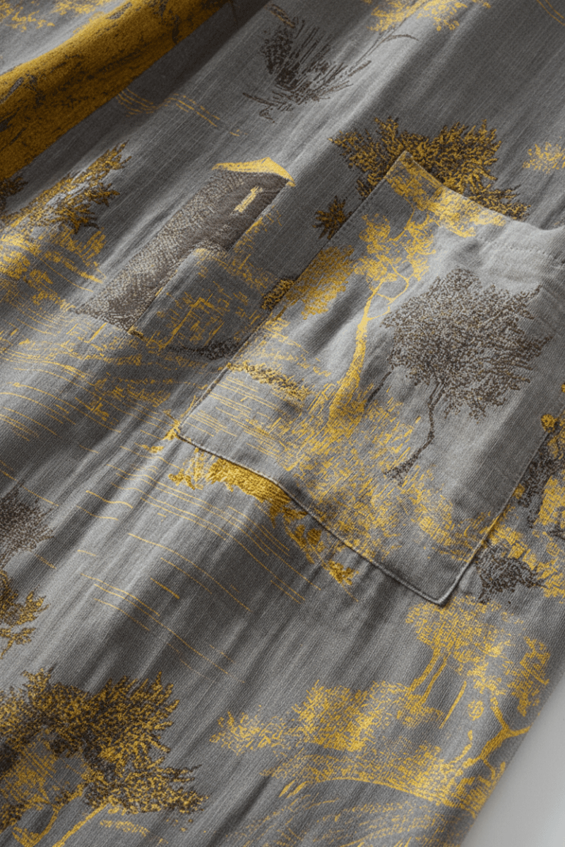 Kimono bathrobe cotton gauze retro unisex 7