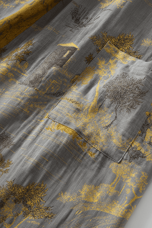 Kimono bathrobe cotton gauze retro unisex 7