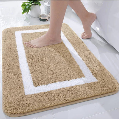 Kitinjoy - Soft Non-Slip Microfiber Bath Mat for Bathroom & Living Room 10