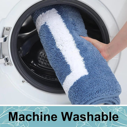 Kitinjoy - Soft Non-Slip Microfiber Bath Mat for Bathroom & Living Room 4