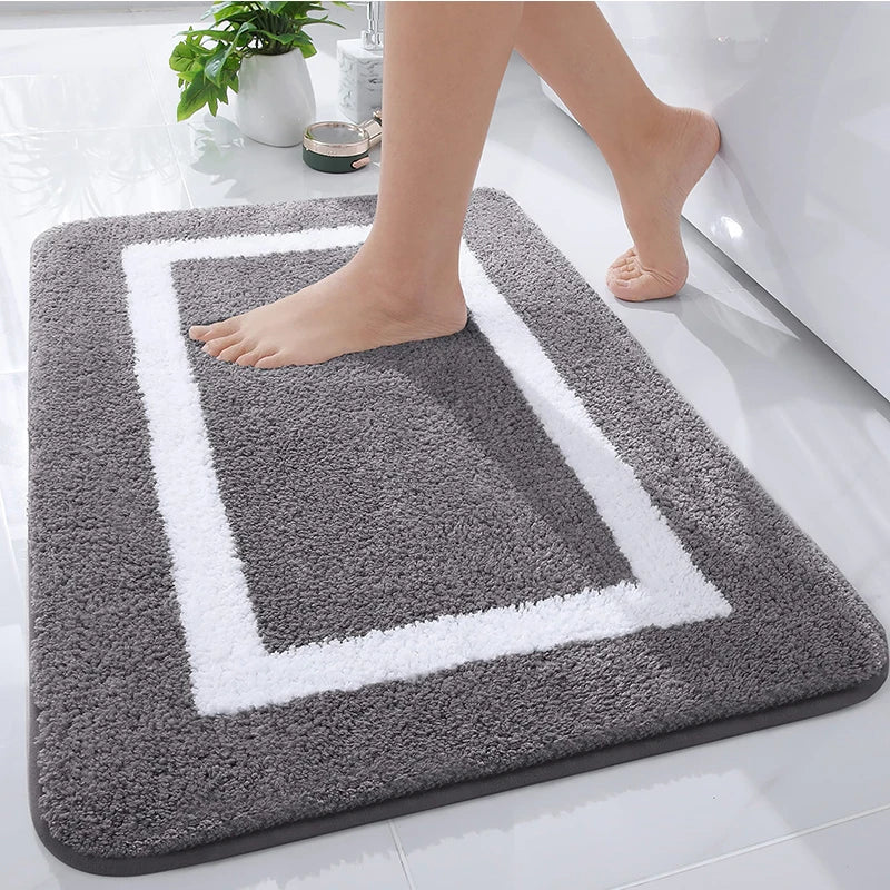 Kitinjoy - Soft Non-Slip Microfiber Bath Mat for Bathroom & Living Room 6