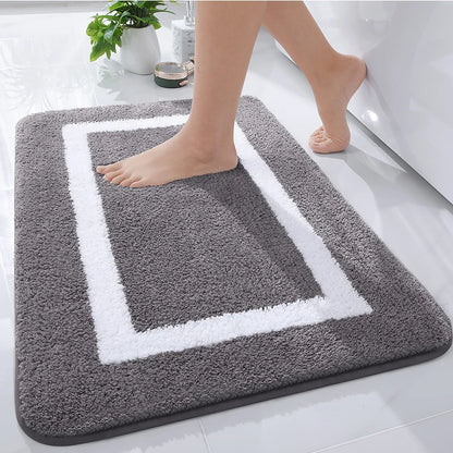 Kitinjoy - Soft Non-Slip Microfiber Bath Mat for Bathroom & Living Room 6