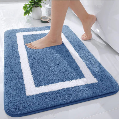 Kitinjoy - Soft Non-Slip Microfiber Bath Mat for Bathroom & Living Room 8