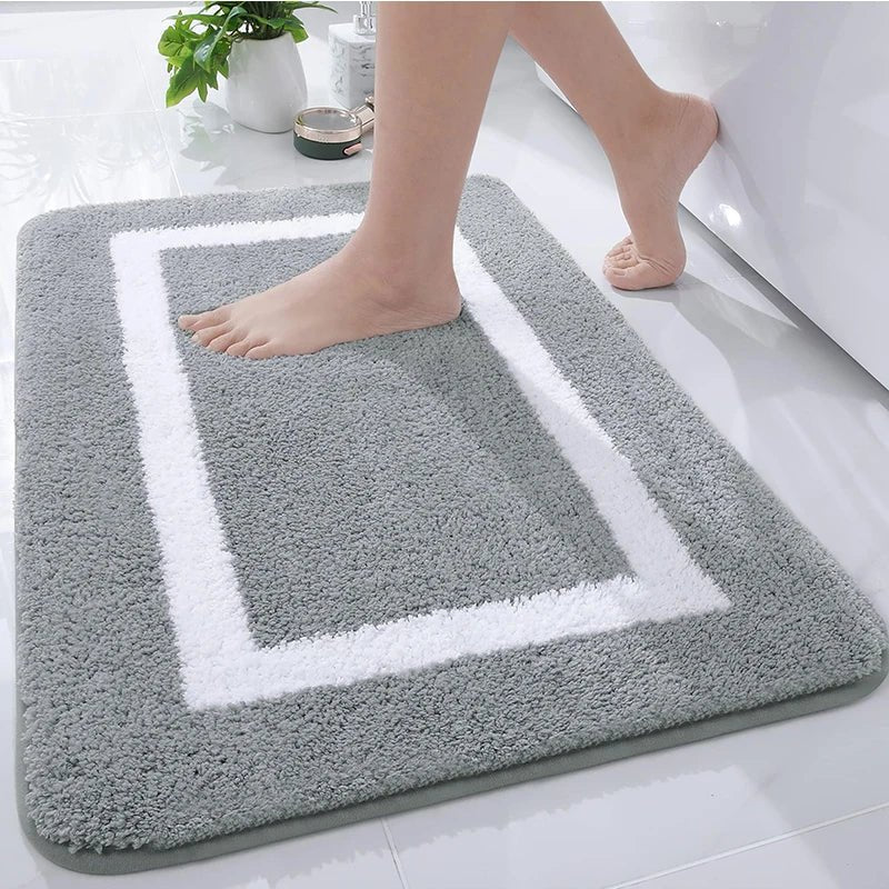 BATHCLOUD – Soft Non-Slip Microfiber Bath Mat for Bathroom & Living Room