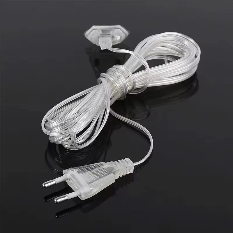 LED Curtain Fairy Lights - 5M Decorative Party Lights with 8 Modes for Indoor & Outdoor 7