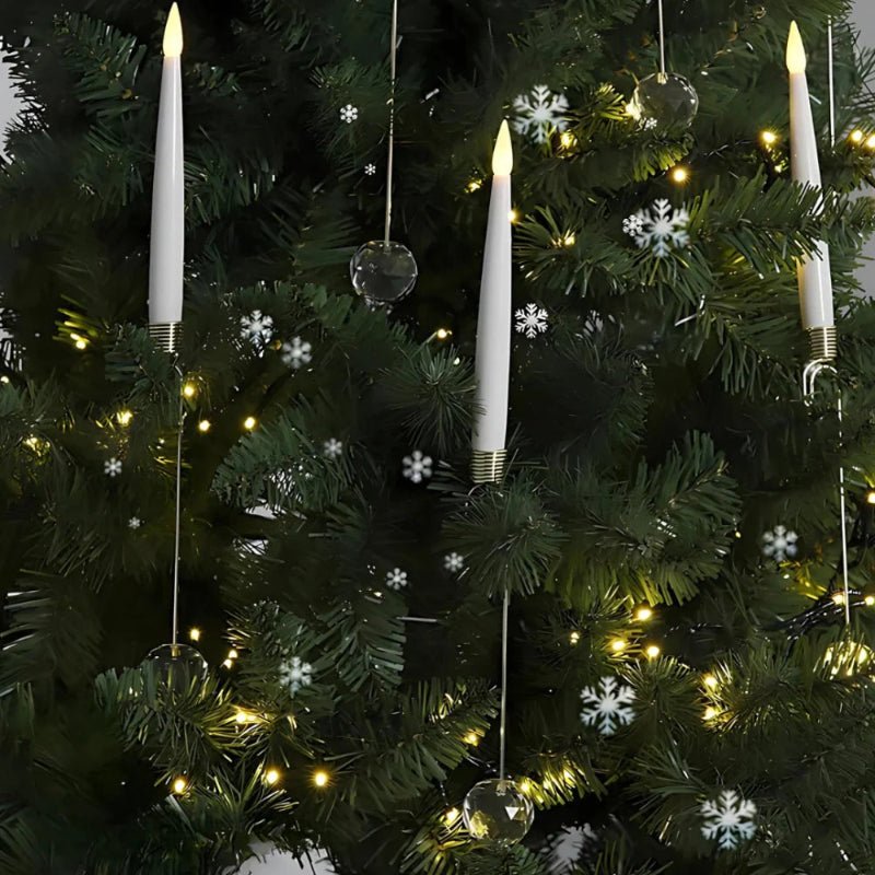 LED Flameless Candle Set - Safe Flickering Decor for Christmas Tree & Holiday Ambiance 4