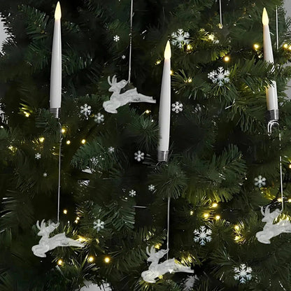 LED Flameless Candle Set - Safe Flickering Decor for Christmas Tree & Holiday Ambiance 5