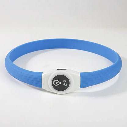 LED Luminous Dog Collar - Waterproof, USB Rechargeable, Adjustable, Multiple Colors 10