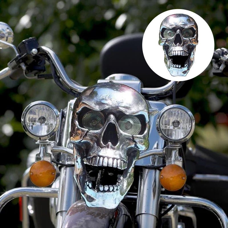 LED Motorcycle Skull Light - Retro Design, Waterproof & Energy Efficient 1