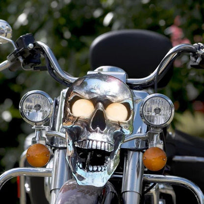 LED Motorcycle Skull Light - Retro Design, Waterproof & Energy Efficient 2