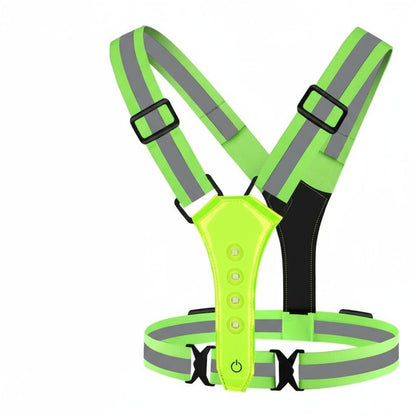 LED Safety Vest for Running & Cycling - Rechargeable High Visibility Light 9