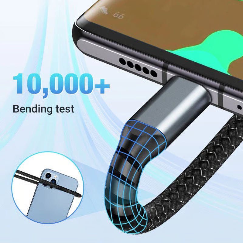 LIGHTLINK – Transparent 3-in-1 Super Fast Charging Cable with LED Glow 3