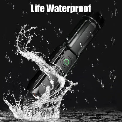 LUMATRON – Powerful LED flashlight with 100,000 lumens, USB charging & waterproof zoom design 7