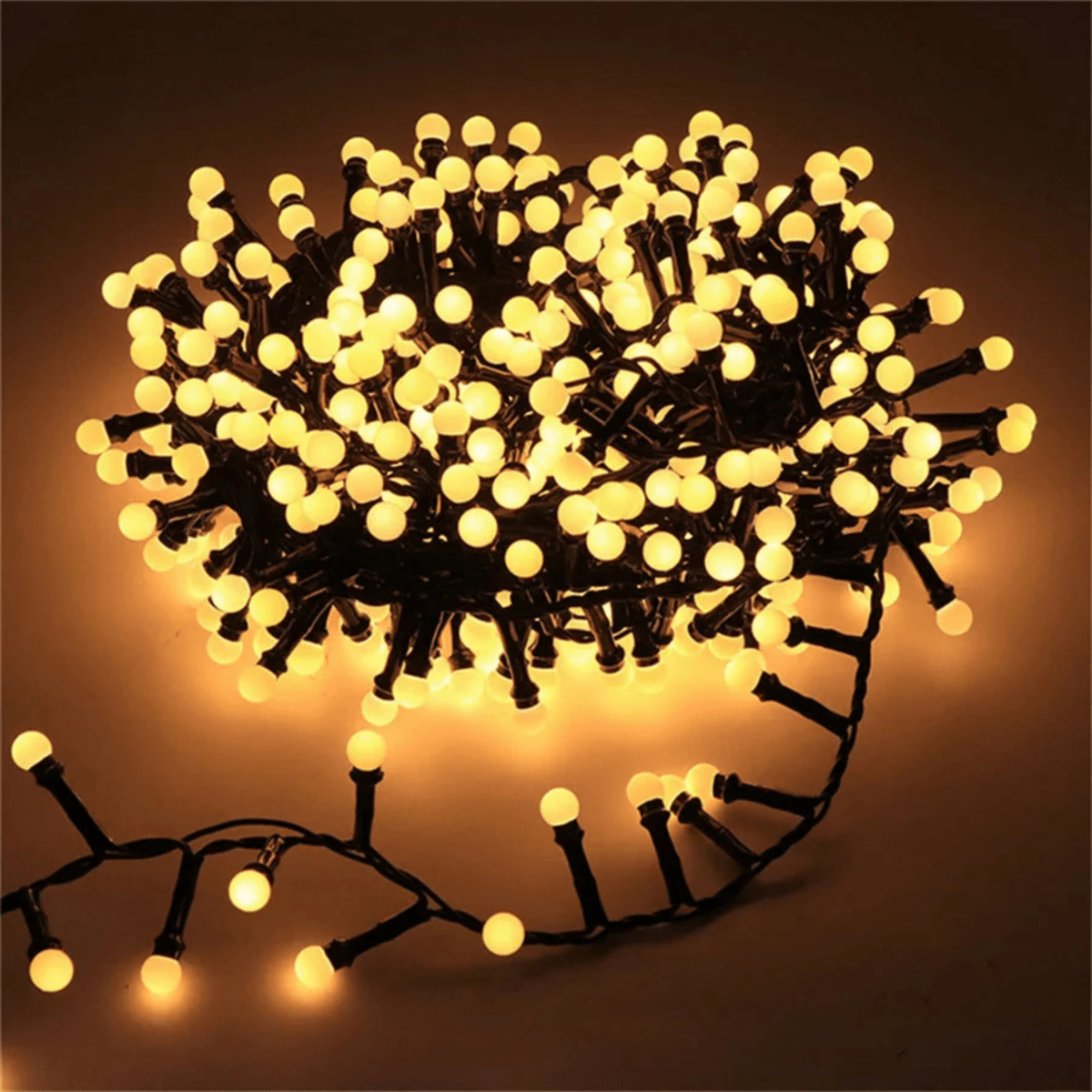 LUMIGLOW – Outdoor LED String Lights with Waterproof Globe Bulbs & 8 Lighting Modes 1