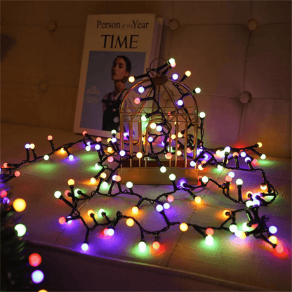 LUMIGLOW – Outdoor LED String Lights with Waterproof Globe Bulbs & 8 Lighting Modes 2