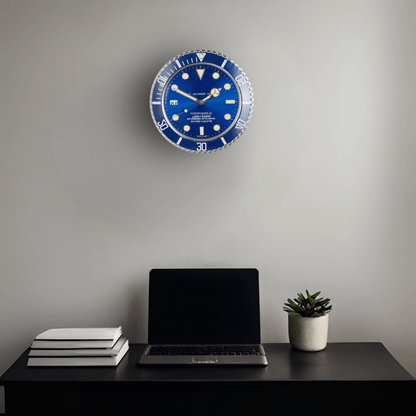 LUMISTEEL – Contemporary Silent Wall Clock with Luminous Hands 2