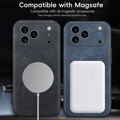 LUXEGUARD – Premium Leather Phone Case with MagSafe for iPhone 5