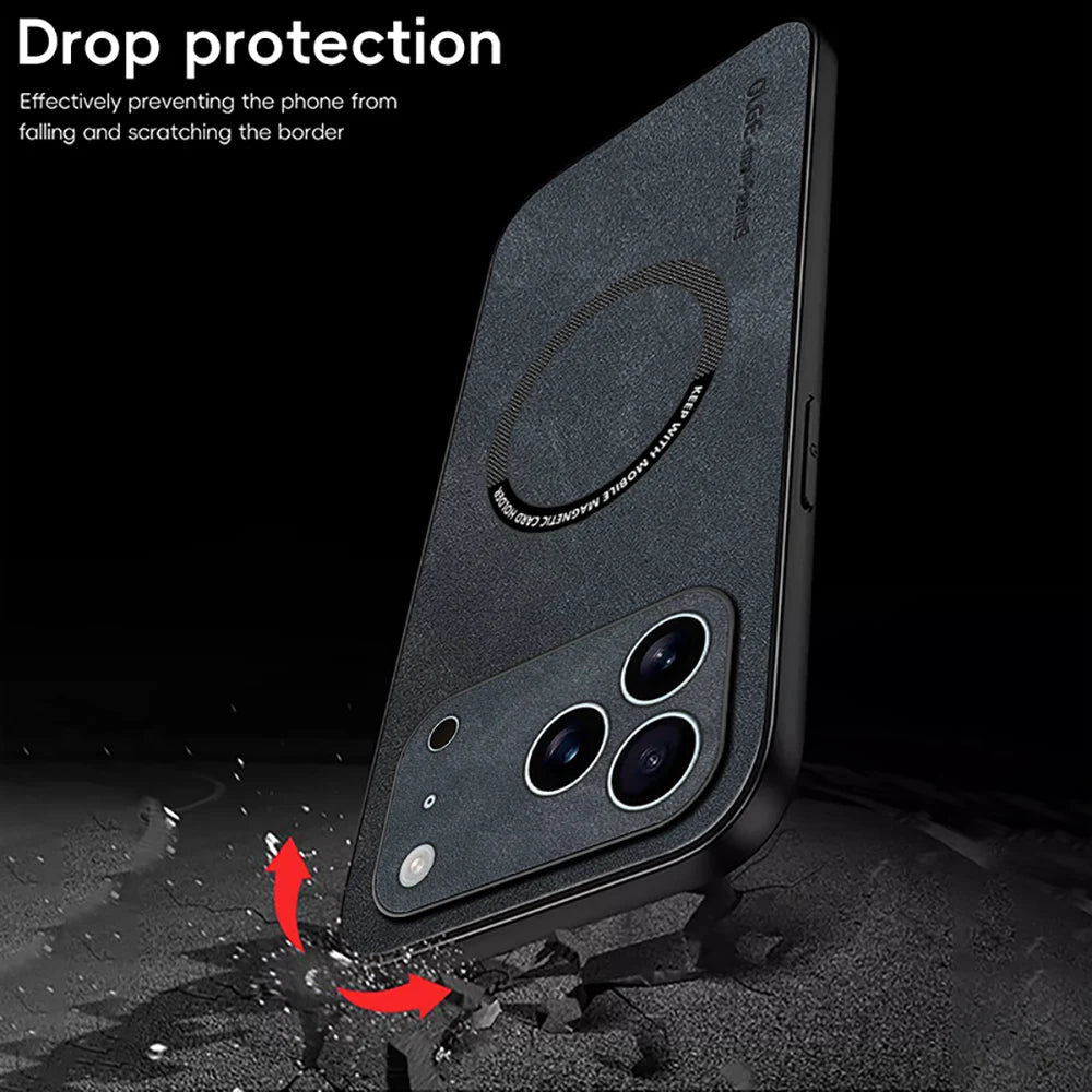 LUXEGUARD – Premium Leather Phone Case with MagSafe for iPhone 7