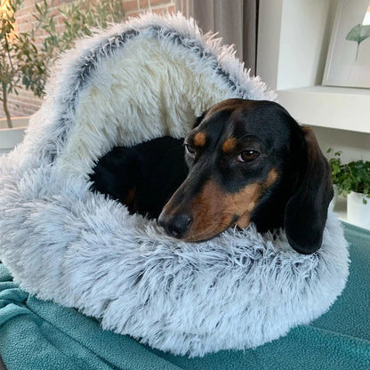 LUXURY COUPLE PET BED – Plush pet bed for cats and small dogs