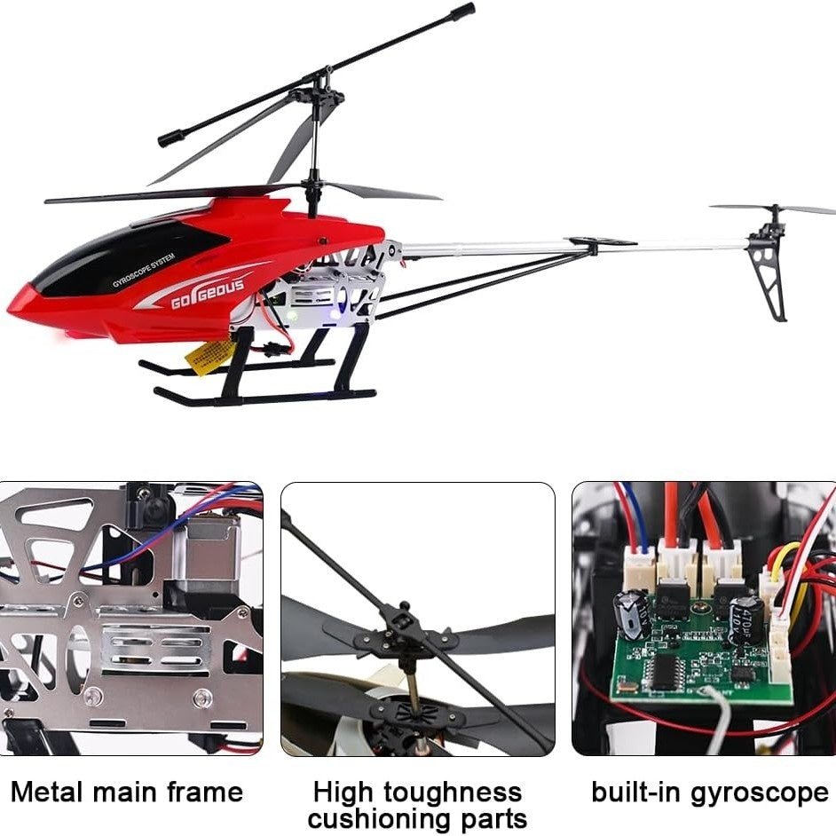 Large 80cm RC Remote Control Helicopter - Durable, Rechargeable & Easy to Fly 4