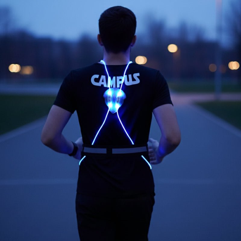 Led Reflective Running Vest Light, Running Vest for Men/Women Runner, Cycling, Walking, Reflective Running Gear with Front Light 0