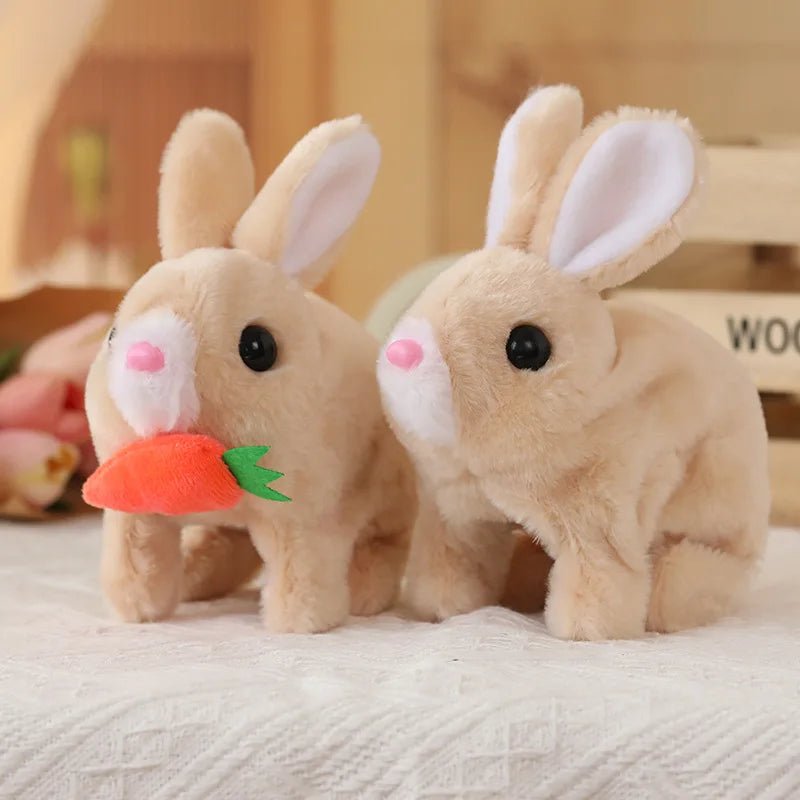 Lifelike Electric Plush Bunny Toy - Interactive Movements & Sounds Plushies 0