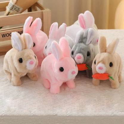 Lifelike Electric Plush Bunny Toy - Interactive Movements & Sounds Plushies 1
