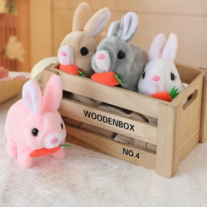 Lifelike Electric Plush Bunny Toy - Interactive Movements & Sounds Plushies 2