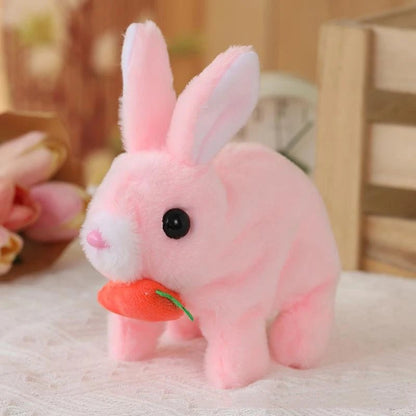 Lifelike Electric Plush Bunny Toy - Interactive Movements & Sounds Plushies 6