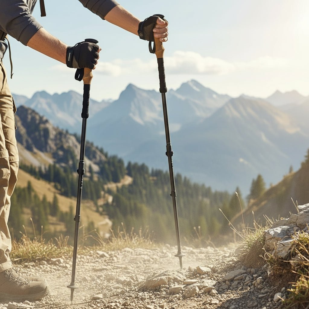 Lighten Up - Collapsible Carbon Fiber Hiking Poles for Lightweight Support 0