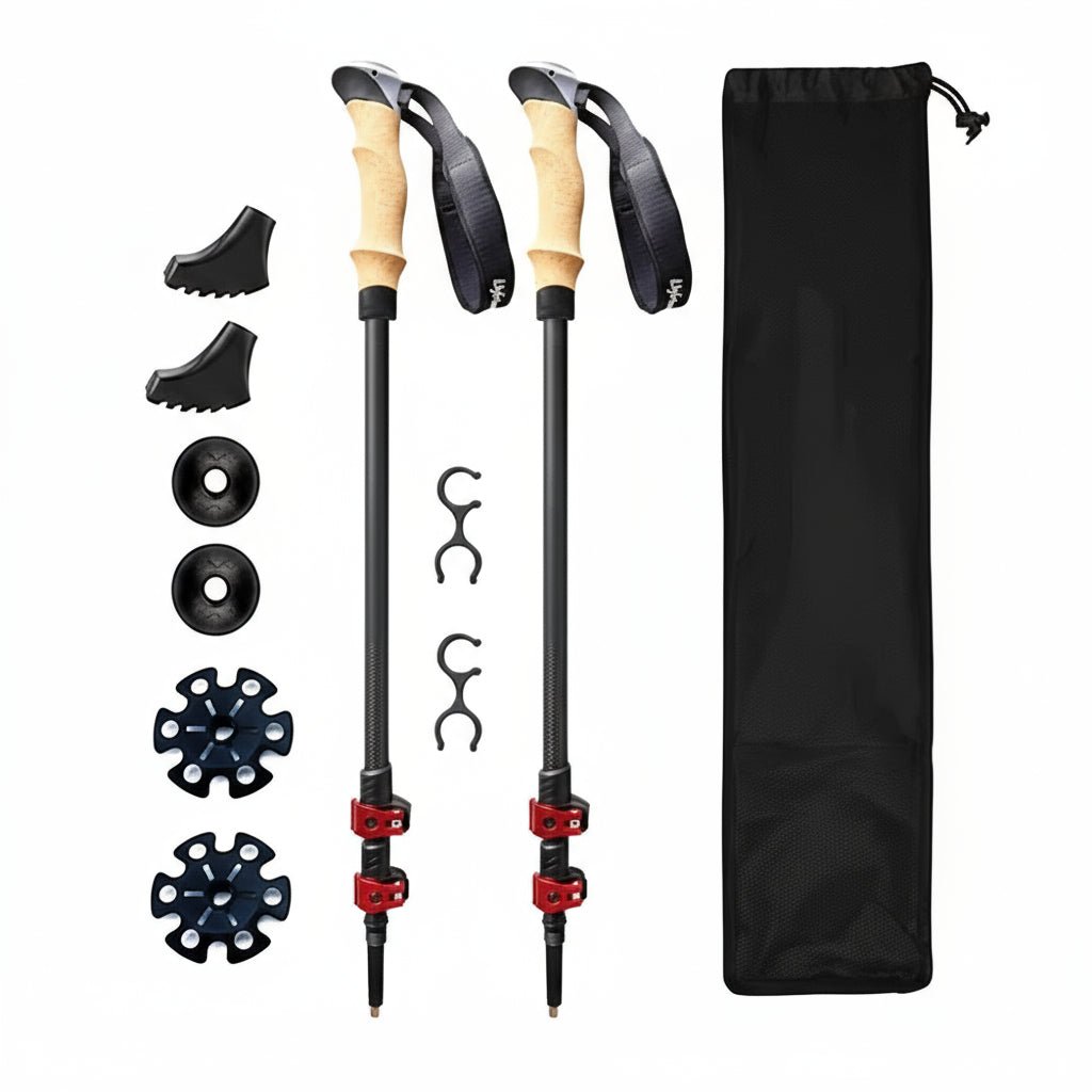 Lighten Up - Collapsible Carbon Fiber Hiking Poles for Lightweight Support 6