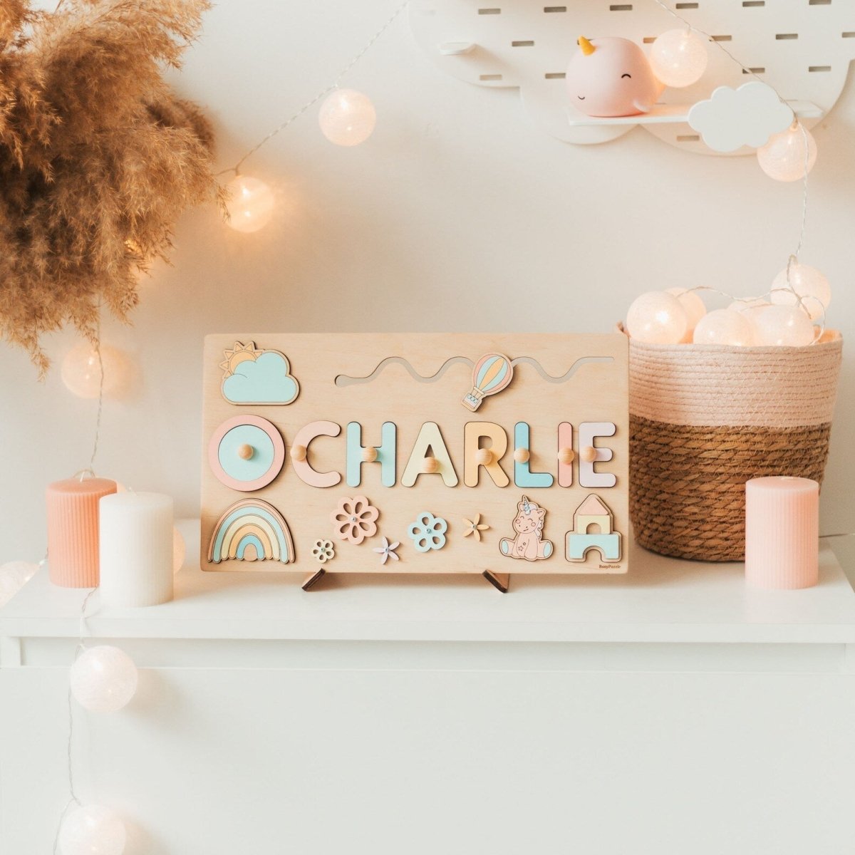 Little Name Wooden Puzzle | Personalized Montessori Toy | Custom Name Learning Puzzle | Educational Wooden Gift for Toddlers 1