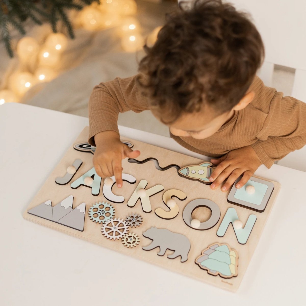 Little Name Wooden Puzzle | Personalized Montessori Toy | Custom Name Learning Puzzle | Educational Wooden Gift for Toddlers 4