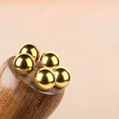 Lotus Seedpod Gua Sha Massager - Brass & Rosewood Facial Lifting Tool 5