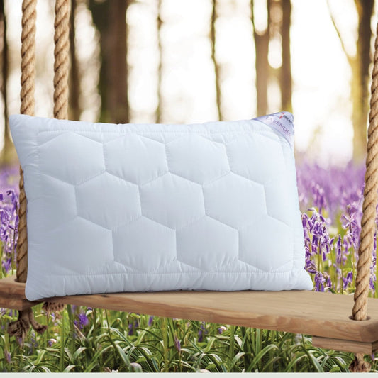 Luméa Lavender Suede Sleep Pillow | Anti-bacterial, hypoallergenic pillow for sensitive skin 0