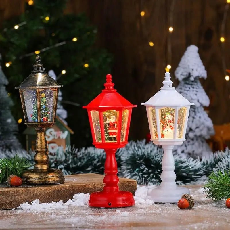 LumiNoel - Magical Snow Globe Lantern with LED Light & Snow Swirl Effect 0