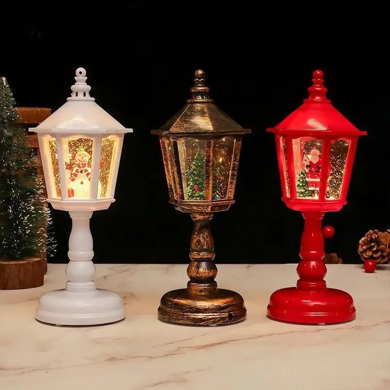 LumiNoel - Magical Snow Globe Lantern with LED Light & Snow Swirl Effect 2