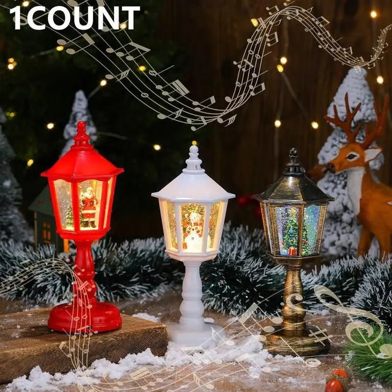 LumiNoel - Magical Snow Globe Lantern with LED Light & Snow Swirl Effect 3