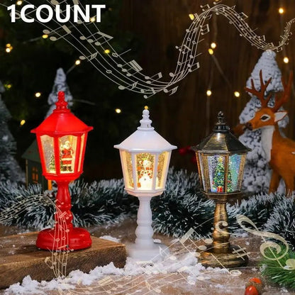 LumiNoel - Magical Snow Globe Lantern with LED Light & Snow Swirl Effect 3