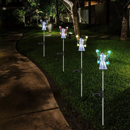 Luminous Haven - Solar Angel LED Garden Light, Weatherproof & Automatic Charging 5
