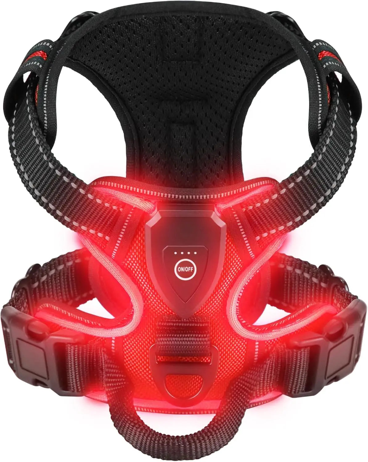 Luminous LED Dog Harness - Rechargeable Safety Vest with 3 Light Modes 8