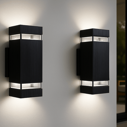 Lumora - Modern Up & Down Outdoor Lights, IP65 Waterproof Garden Lamps 13