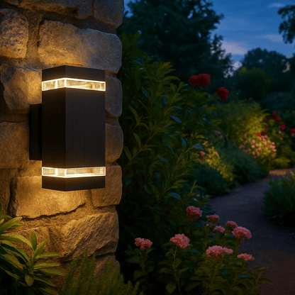 Lumora - Modern Up & Down Outdoor Lights, IP65 Waterproof Garden Lamps 2