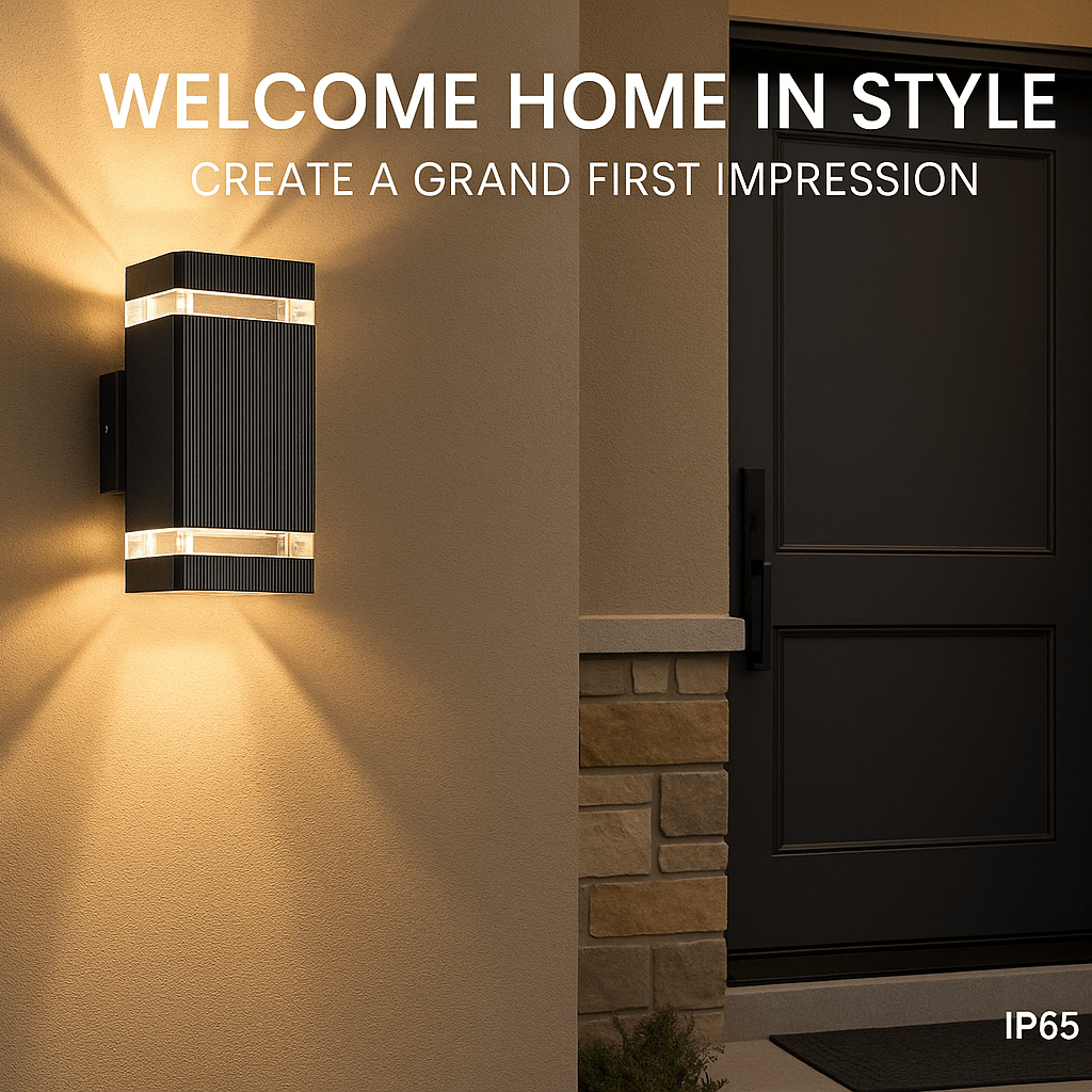 Lumora - Modern Up & Down Outdoor Lights, IP65 Waterproof Garden Lamps 3