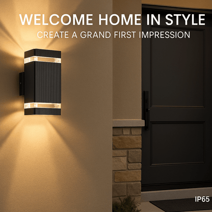 Lumora - Modern Up & Down Outdoor Lights, IP65 Waterproof Garden Lamps 3