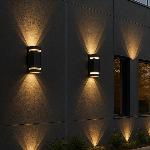 Lumora - Modern Up & Down Outdoor Lights, IP65 Waterproof Garden Lamps 4