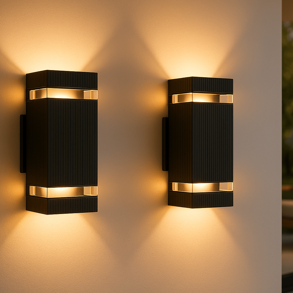 Lumora - Modern Up & Down Outdoor Lights, IP65 Waterproof Garden Lamps 8